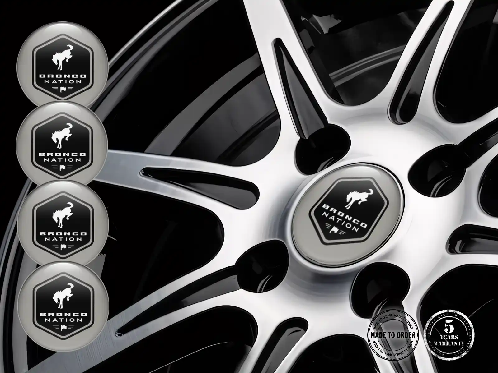 Ford Calcomanías Bombadas Custom Logos Premium de Aro